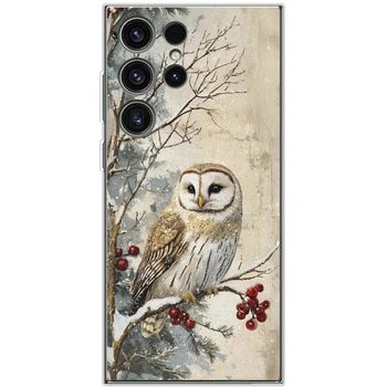 Силіконовий чохол BoxFace Samsung Galaxy S23 Ultra (S918) Christmas Owl (45778-up2645)