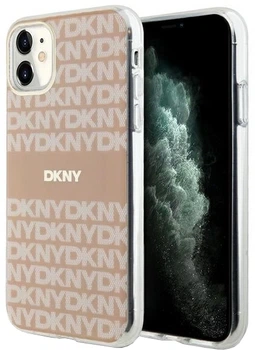 Панель DKNY IML Mono & Stripe MagSafe для Apple iPhone 11 / Xr Pink (3666339267575)
