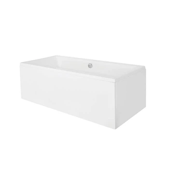 Ванна акрилова Besco QUADRO 190х90 без ніг, БЕЗ отворів під ручки, без ручок (#WAQ 190 PK)