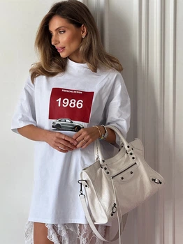 Жіноча широка футболка КАБРІОЛЕТ з принтом Milirud S/L Бордовий (564-419-ONESIZE)
