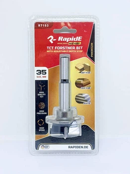 Фрези Форстнера PREMIUM RapidE RED POINT 35 мм R7153 з рухомим обмежувачем (НФ-00003244)
