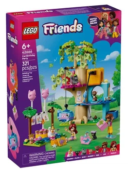 Конструктор LEGO Friends День рождения кота и дом на дереве 321 деталь (42666)