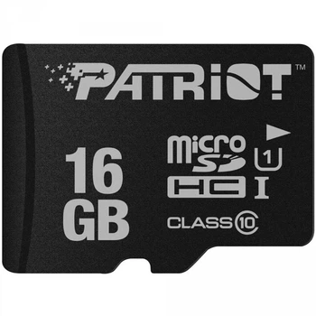 Карта пам'яті microSDHC (UHS-1) Patriot LX Series 16Gb class 10 (PSF16GMDC10) (489)