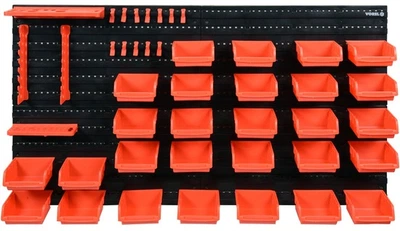 Tablica narzędziowa z pojemnikami i uchwytami Vorel 78771 48 części (5906083065637)