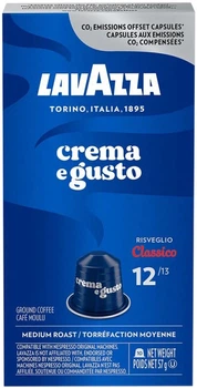 Кофе молотый Lavazza NCC ALU Crema&Gusto Classico 57 г 10 капсул (8000070053472)