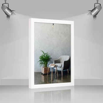 Фоторамка пластиковая 20х25 багет: AM1513-015-3 Белый (с антибликовым стеклом 2мм, двп) EmojiFrame