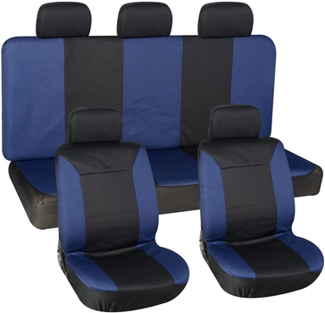 Pokrowce na fotele samochodowe Autoserio AG-0014 8 szt Blue/Black (4770364225253)