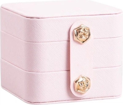 Скринька для біжутерії Homla Virello Love Рожева 9.5 x 9.5 x 8 см (5906496726453)