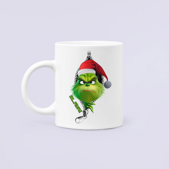 Чашка Керамическая Кружка с принтом Ew people Grinch Гринч Рождество Белая 330 мл