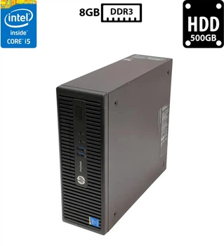 Компьютер Hewlett Packard ProDesk 400 G2.5 SFF Core i5-4590S 3.00GHz 8GB DDR3 HDD 500GB Intel HD Graphics 4600 (PCH400G25R8H500A) Б/У