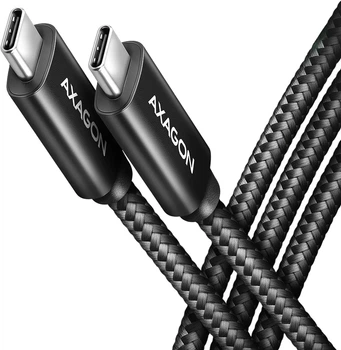 Kabel Axagon BUCM2-CM30AB USB-C - USB-C 2.0, PD 240W, 5A 3 m Black