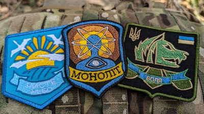 Набор шевронов сталкер (3шт), монолит, воля, чистое небо, патчи на липучках велкро