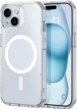 Чохол для смартфона Intaleo Clear MagSafe для Apple iPhone 15 Plus Transparent (1283126577628)