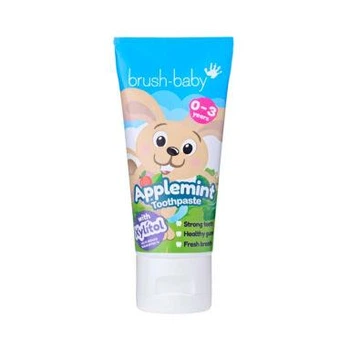 Зубная паста для детей от 0 до 3 лет со вкусом яблоко-мята BRUSH-BABY 50мл (04433)
