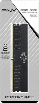 Пам'ять для настільних комп'ютерів PNY 32 GB DDR5 4800 MHz (MD32GSD54800-BLK)
