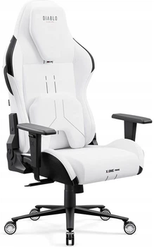 Комп'ютерне крісло для геймера Diablo Chairs X-One Prime Normal Size Ghosted White