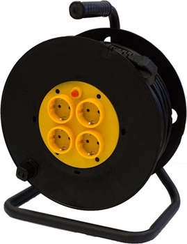 Подовжувач на котушці OKKO на 4 розетки 50 м (51312863)