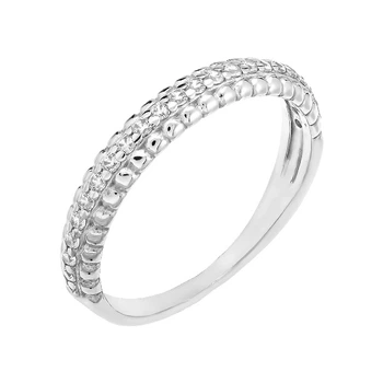 Кольцо серебряное дорожка с фианитами Silver Style 16.5 р. (10051.12 sku:2300103417223)