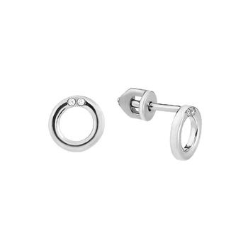 Сережки-пусети (гвоздики) срібні з фіанітами Silver Style (30381.10 sku:2300103493128)