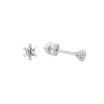Сережки-пусети (гвоздики) срібні з фіанітами Silver Style (30391.30 sku:2300102951933)
