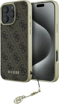 Etui Guess 4G Charms Collection do Apple iPhone 16 Pro Brown (GUHCP16LGF4GBR)