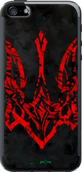 Чехол на iPhone 5 Герб Украины v4 "5319t-18-70447"