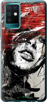 Чохол на Infinix Note 10 Обличчя дівчини "1162u-2763-70447"