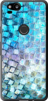 Чехол на Google Pixel 2 Переливающаяся чешуя "227t-1075-70447"