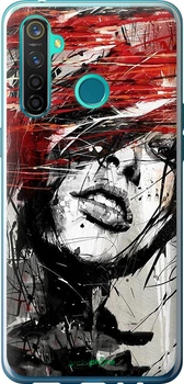 Чохол на Realme 5 Pro Обличчя дівчини "1162u-1861-70447"