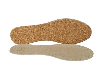 Устілки Coccine Leather On Cork — натуральна шкіра та корок, амортизуючі. Розмір 43/44