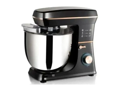 Кухонний комбайн Domotec R6673, 1200Вт, 6 швидкостей роботи, велика чаша, імпульсний режим, ідеальний помічник на вашій кухні, Чорний