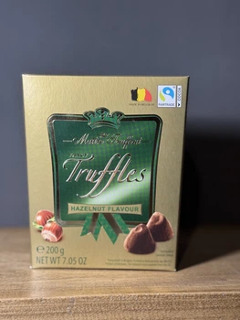 Конфеты классические трюфели Maitre Truffout Truffles Hazelnut Flavour с лесным орехом, 200г (Бельгия)
