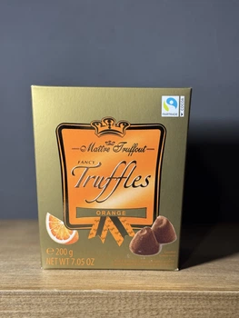 Цукерки класичні трюфелі Maitre Truffout Truffles Orange з апельсином, 200г (Бельгія)