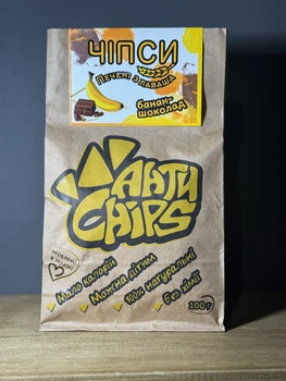Чипсы из лаваша АнтиChips "Банан-Шоколад", 100 г (Украина)