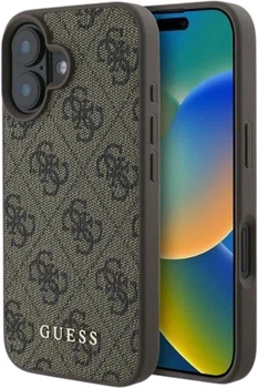 Etui Guess 4G Classic do Apple iPhone 16 Brown (GUHCP16SG4GFBR)