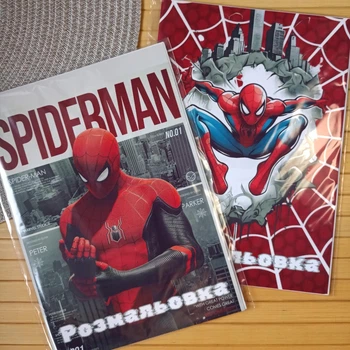 Раскраска Человек-паук Spider man А5 набор 2 шт код (25997)