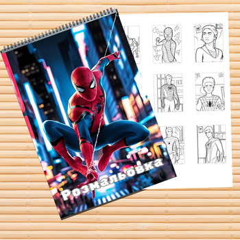 Раскраска Человек-паук Spider man А4 3