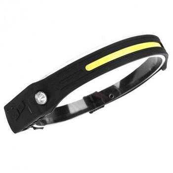 Налобный аккумуляторный фонарь BL G28 XPE+COB с сенсором движения и USB зарядкой