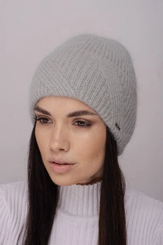 Жіноча шапка-ковпак з відворотом "Матрiца" Leks-Jolie Розмір (53-57) Колір (малахіт)