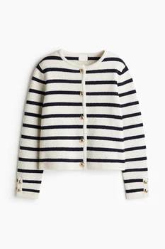 Жакет жіночий H&M 211702-4 XS(160/80) біло-чорний (2117020002)