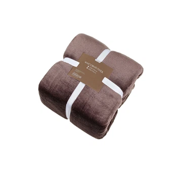 Плед Home Line флісовий темний шоколад 150х195 см (m505372)