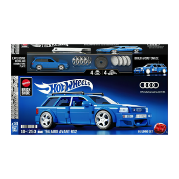 Конструктор Hot Wheels Brick Shop Speed Audi Avant RS2 253 деталей JGR28 Blue
