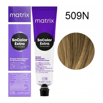 Краска Matrix SoColor Extra Pre-Bonded Cream Permanent (Natural Colors) - 509N дуже світлий блондин натуральний-90мл.