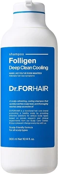 Шампунь для глибокого очищення з ефектом охолодження - Dr.FORHAIR Folligen Deep Clean Cooling Shampoo 300ml (1348926-449624009-2)