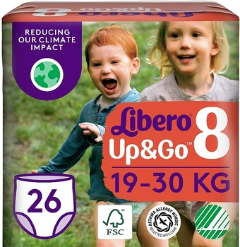 Подгузники-трусики Up&Go 8 (19-30 кг), 26 шт. - Libero 26шт (1007055-1308192-2)
