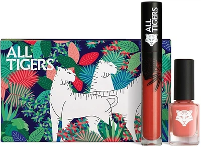 Набор - All Tigers Natural & Vegan Lips And Nails Gift Set (lipstick/8ml + nail/polish/11ml) All Tigers Natural & Vegan Lips And Nails Gift Set (lipstick/8ml + nail/polish/11ml) (1330119-1595136968-2)