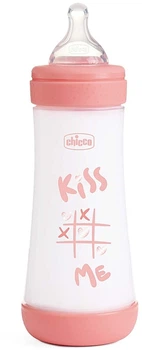 Бутылочка для кормления "Perfect 5 Love", с силиконовой соской, 4+ мес., 300 мл., розовая - Chicco Бутылочка для кормления "Perfect 5 Love", с силиконовой соской, 4+ мес., 300 мл., розовая (1151183-0-2)