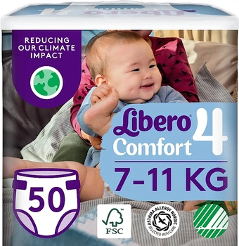 Подгузники Comfort 4 (7-11 кг), 50 шт. - Libero 50шт (1007043-1308179-2)