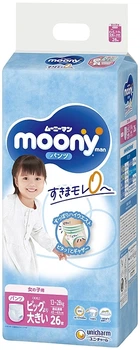Подгузники-трусики для девочек XXL (13-28 кг), 26 шт. - Moony 26шт (923825-1232131-2)