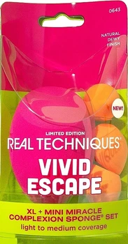 Набор - Real Techniques Complexion Perfection Sponge Set Vivid Escape (sponge/1pcs + mini/sponge/3pcs) Real Techniques Complexion Perfection Sponge Set Vivid Escape (sponge/1pcs + mini/sponge/3pcs) (1316863-406211424-2)